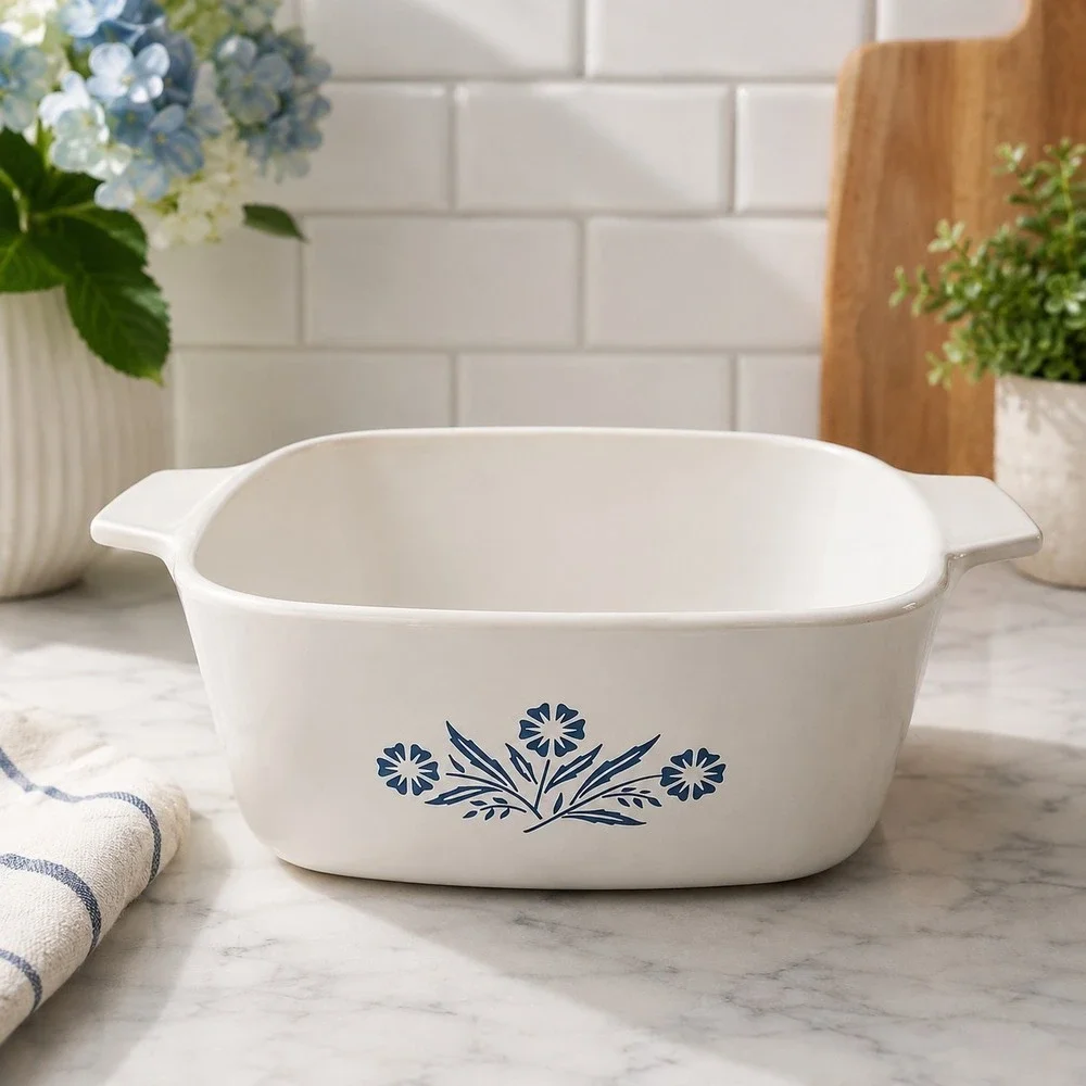Vintage Corningware Cornflower Blue Casserole A-1.5-B, 1.5 Liters